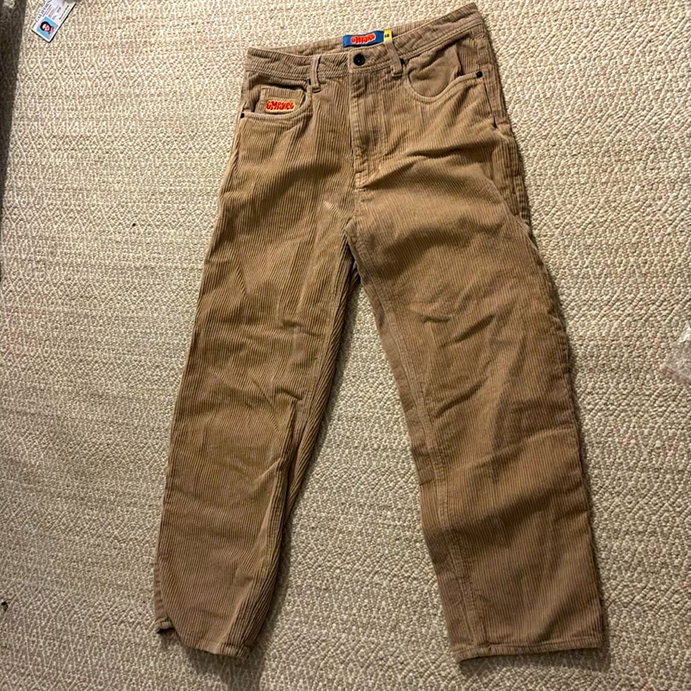 Brown baggy skate corduroy pants